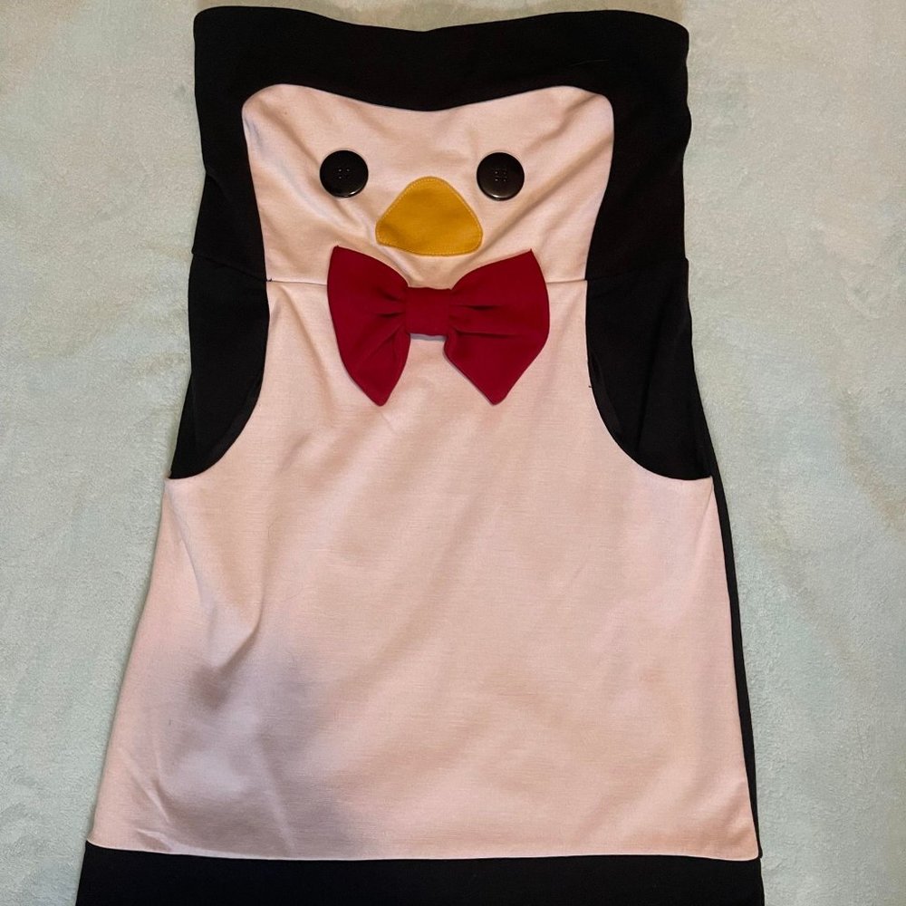Sexy Funny Hot Topic Penguin Bow Tie Mini Dress